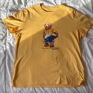 Ralph Lauren Polo Bear Graphic Tee in Yellow